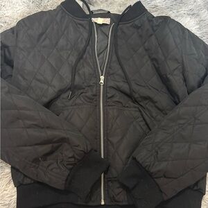 Pink Republic Black Quilted Jacket